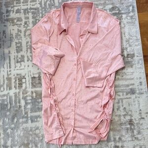 Savage X Fenty Pink Satin Robe